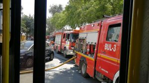 Incendio calle Corvina / @EmergenciasSev