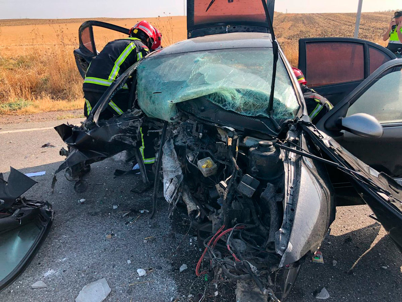 Accidente Gerena /@061informa