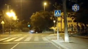 Carreras nocturnas ilegales de coches /Ayto. Sevilla