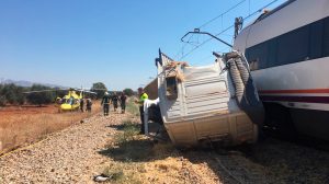 Estado del camión tras el accidente /Cedida