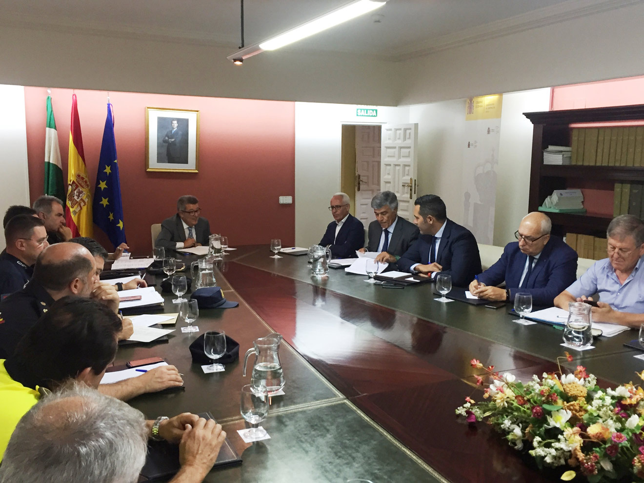 Reunión para el dispositivo del derbi /Subdelegación Gobierno