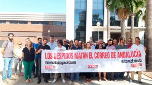 Concentración contra el cierre de El Correo de Andalucía /CCOO