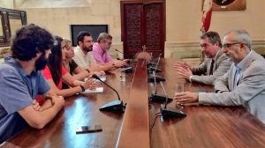 Reunión de Espadas con el comité de empresa de El Correo /CCOO