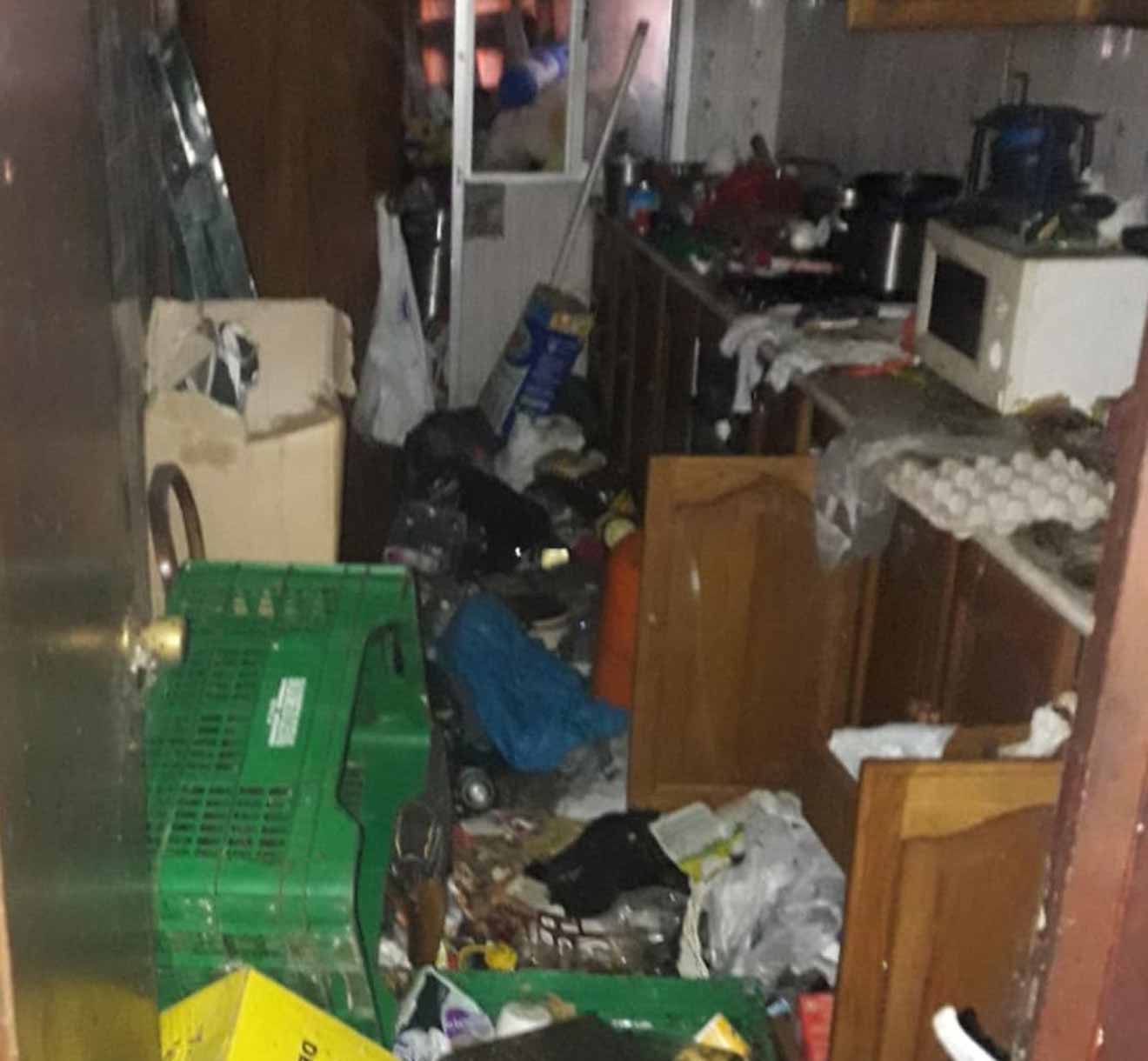 Estado en el que la Policía Local se encontró una de las casas /Ayto. Alcalá