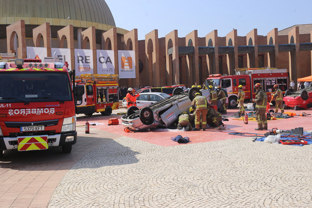 Simulacro de rescate en carretera /Ayto. Sevilla