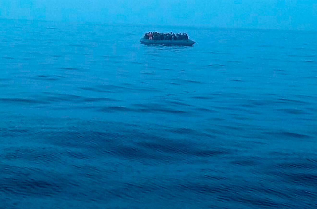 Inmigrantes rescatados /Salvamento Marítimo