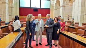 Gere en su visita al Parlamento / @ParlamentoAnd