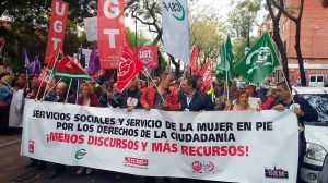 Concentración de los Servicios Sociales municipales /@Participasvq