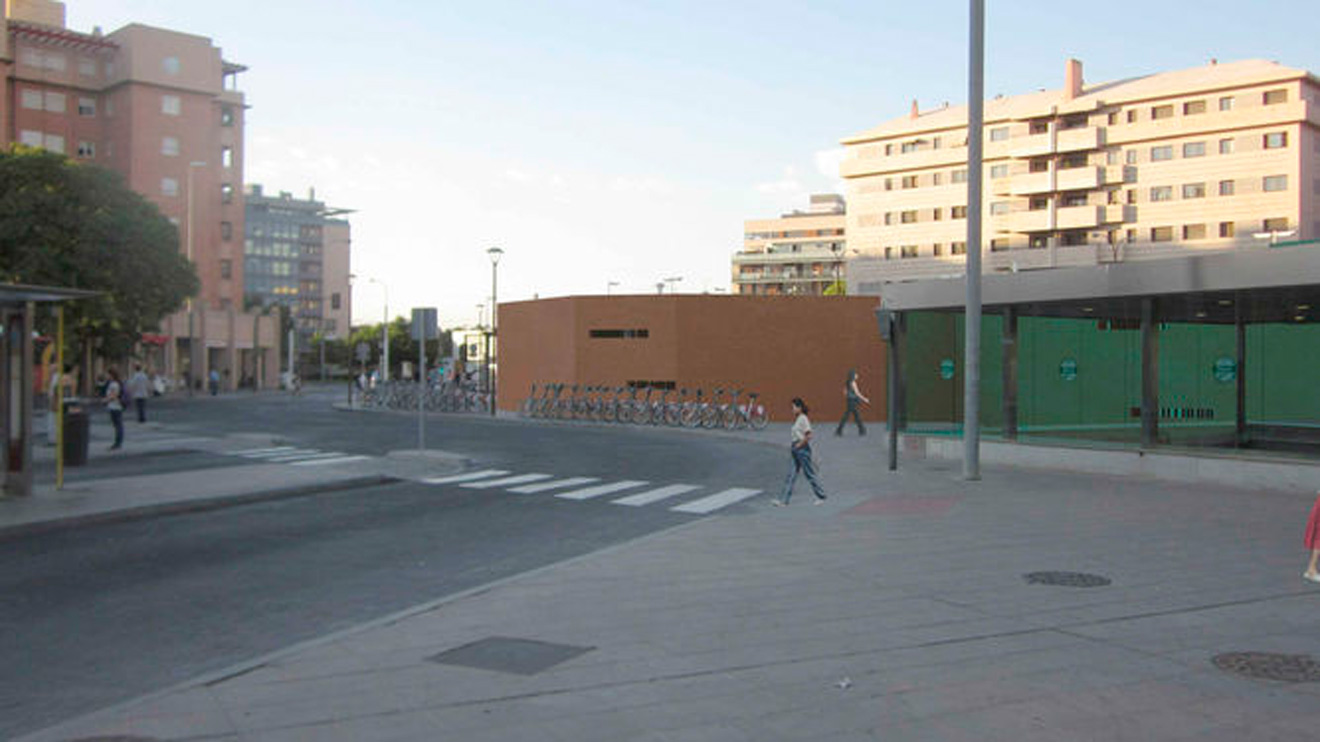 Recreación de la futura biciestación de San Bernardo /SA