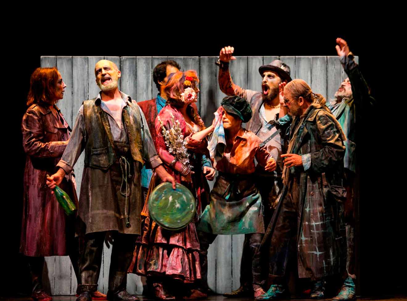 Actores durante la representación de la obra / Delegación de Cultura