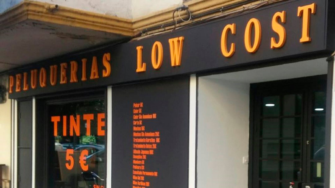 Una de las peluquerías de la cadena Low Ciost /SA