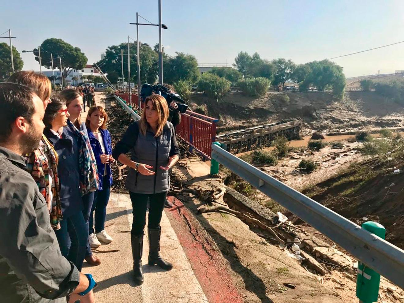 Susana Díaz visita las zonas afectadas de la Sierra Sur y de la Campiña sevillana /@susanadiaz