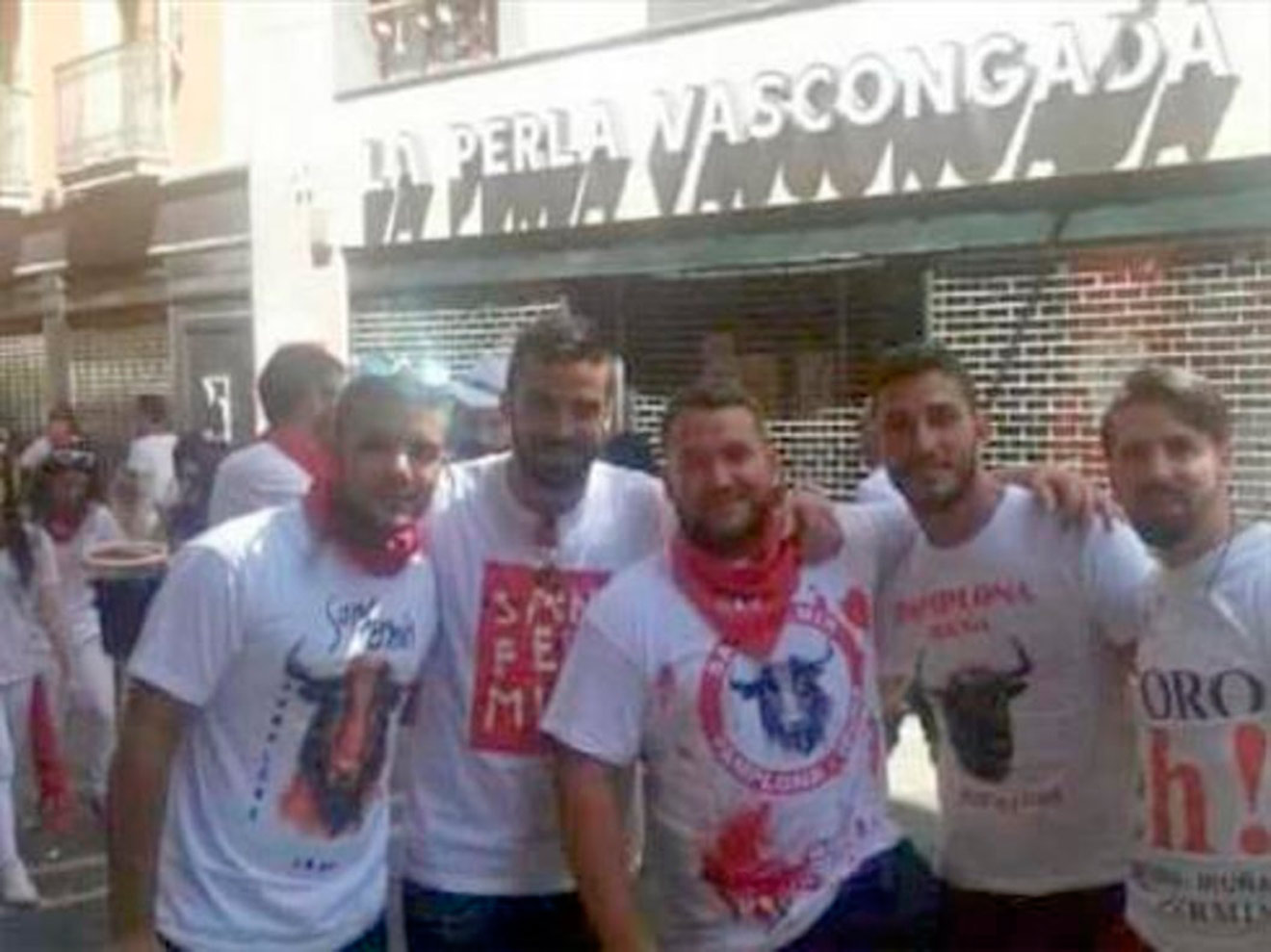 Los cinco miembros de La Manada.