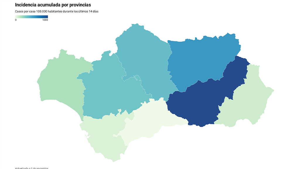 Incidencia acumulada en Sevilla
