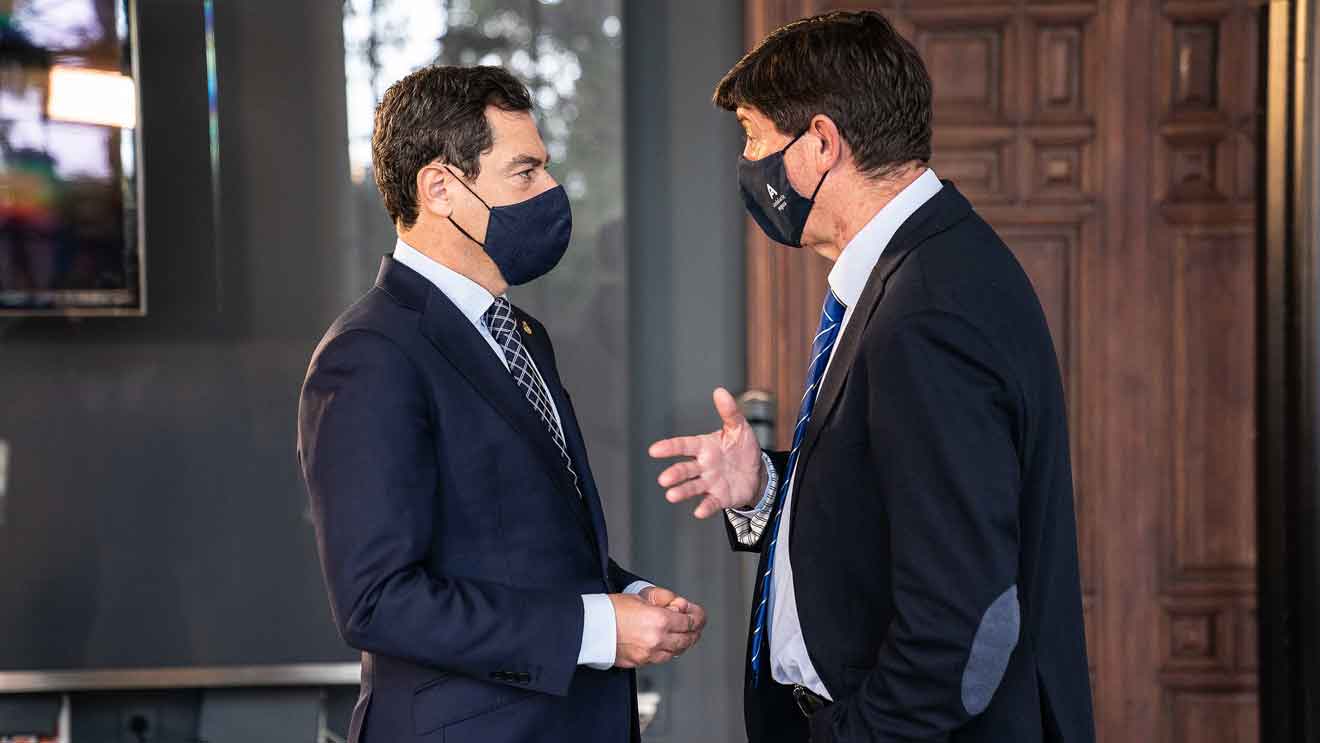 Juanma Moreno y Juan Marín