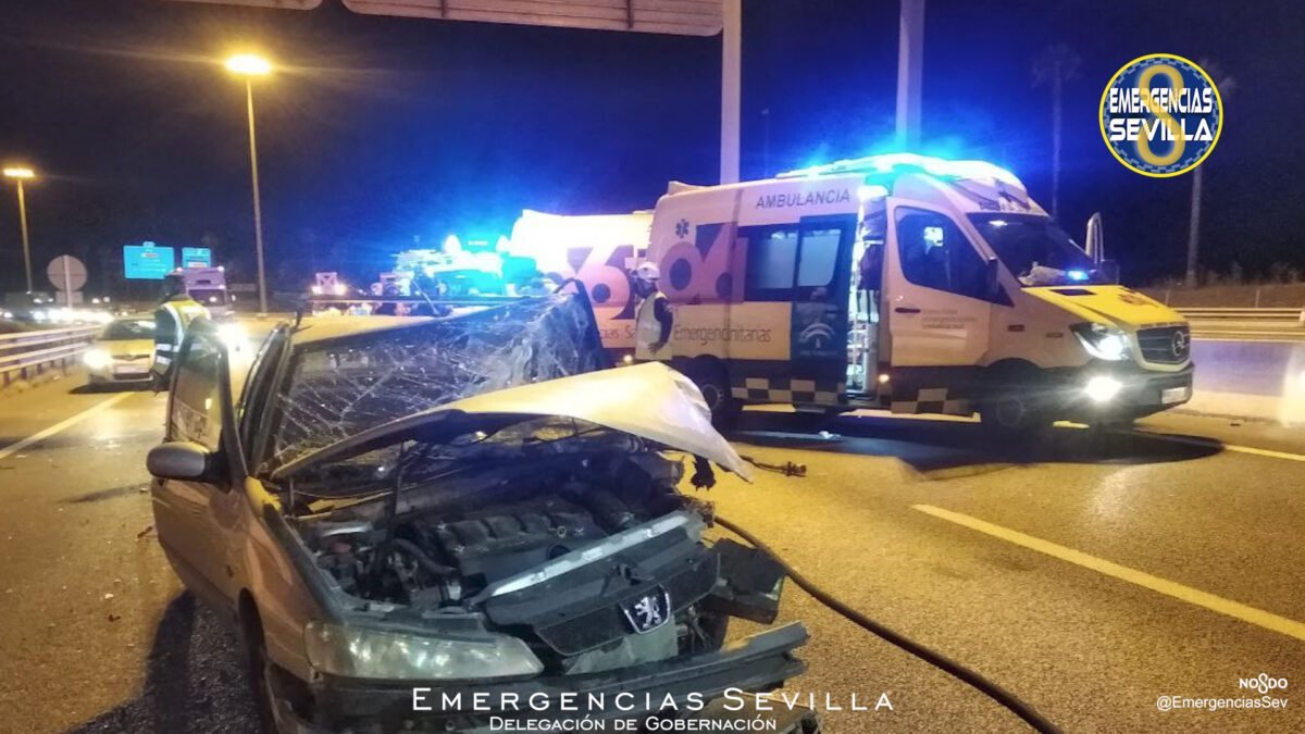 Choque de coches en Sevilla