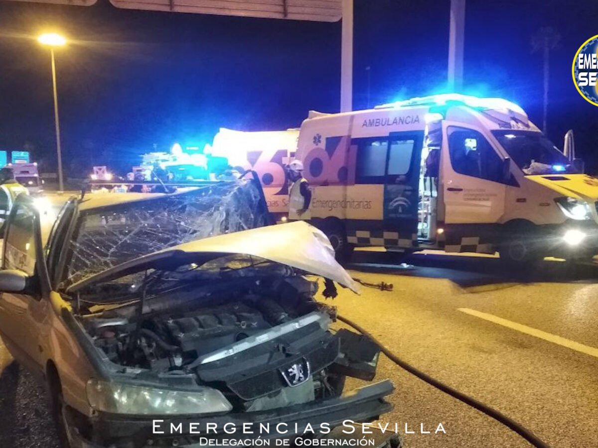 Choque de coches en Sevilla