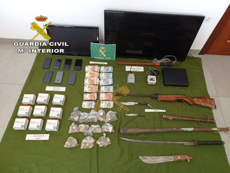 incautación armas y droga