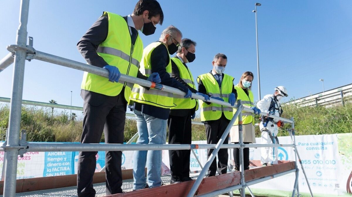 Obras de la nueva Estación de Bombeo del Tamarguillo