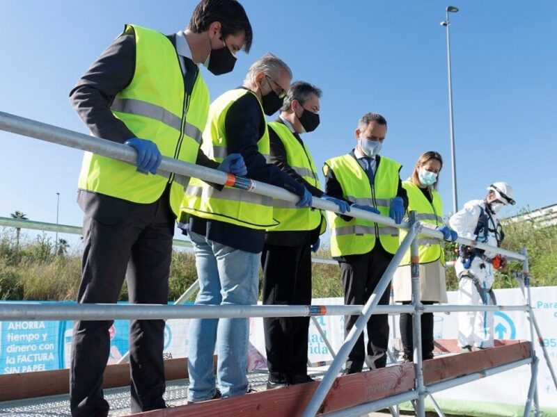 Obras de la nueva Estación de Bombeo del Tamarguillo
