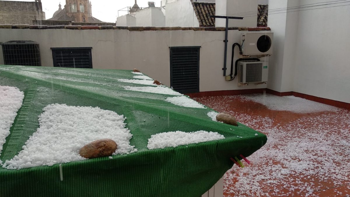 Granizo en Écija / Policía Local