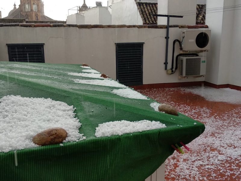 Granizo en Écija / Policía Local