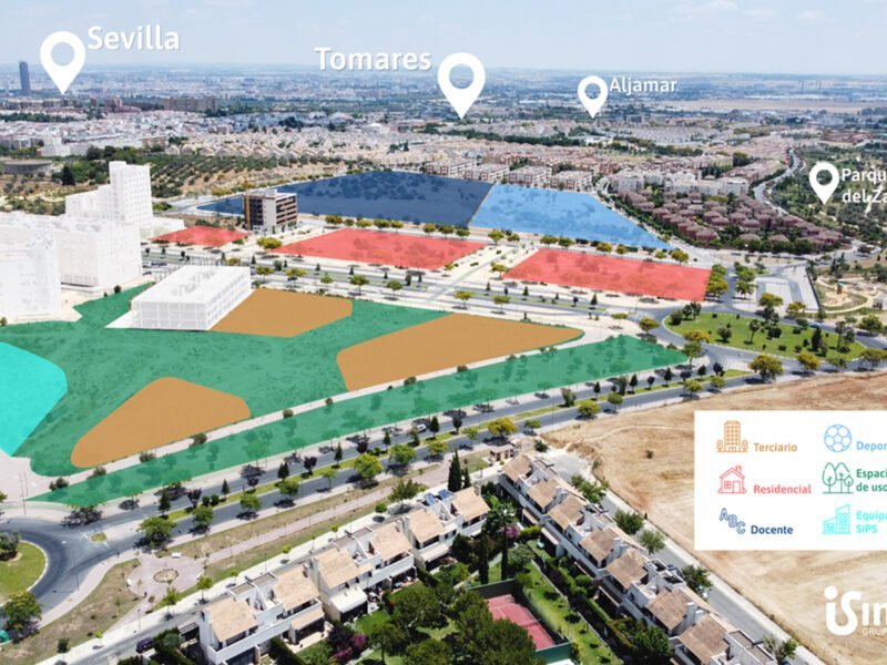 Plano desarrollo inmobiliario de Tomares