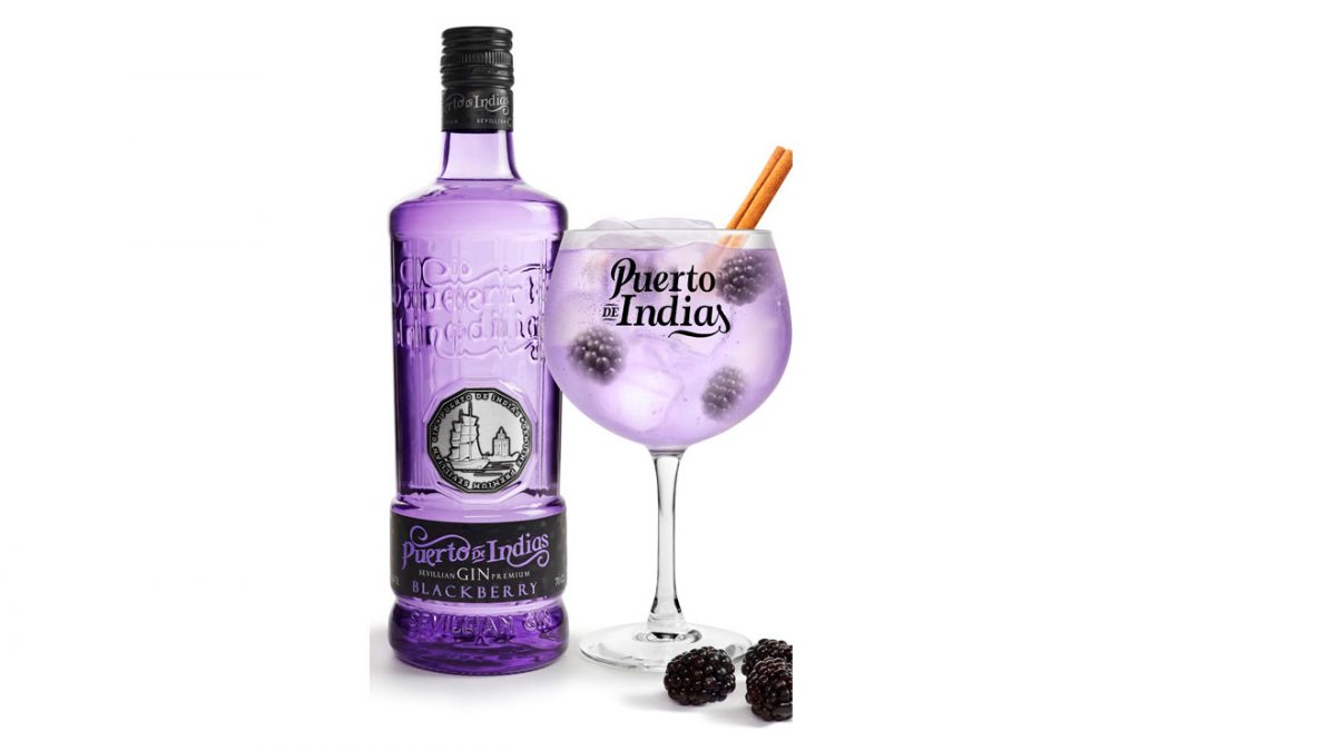 Nueva ginebra Puerto de Indias sabor mora