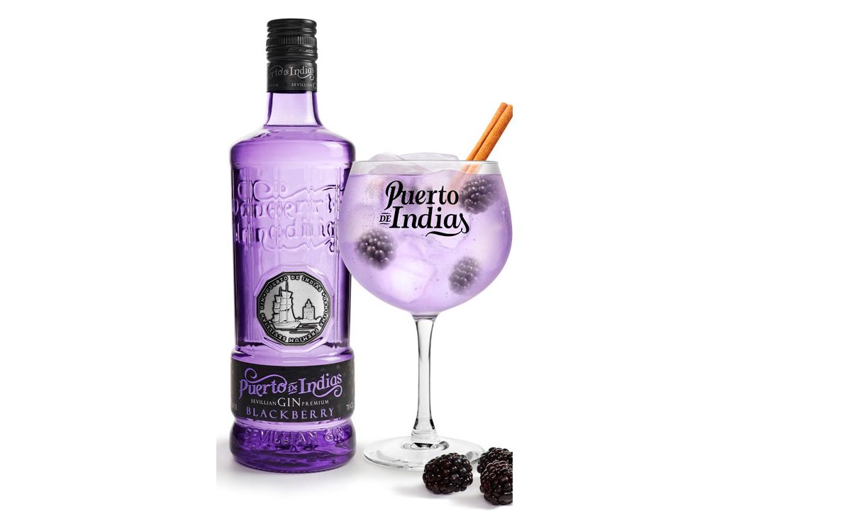 Nueva ginebra Puerto de Indias sabor mora