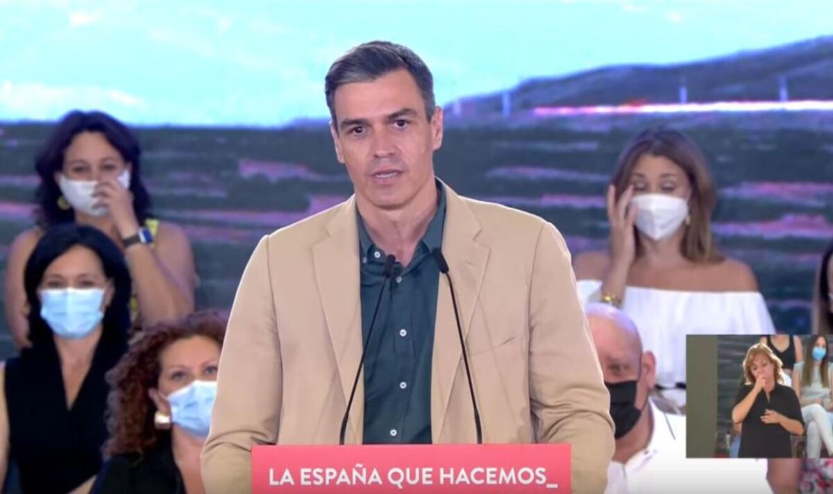 Pedro Sánchez en el acto de Juan Espadas en Sevilla / SA