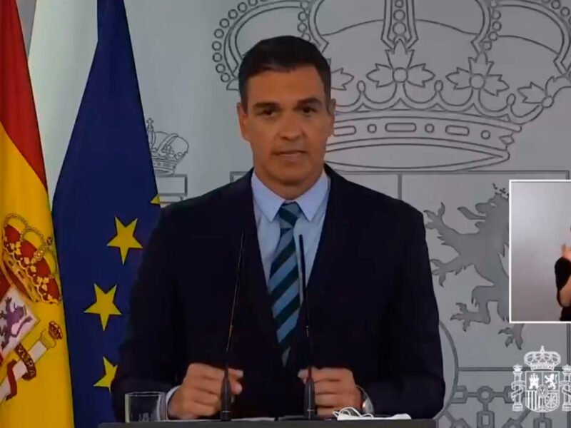 El presidente del Gobierno Pedro Sánchez