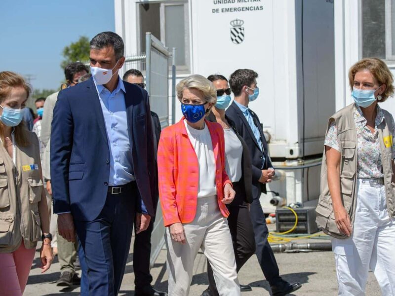 Pedro Sánchez y Ursula von der Leyen en Torrejón de Ardoz / Comisión Europea