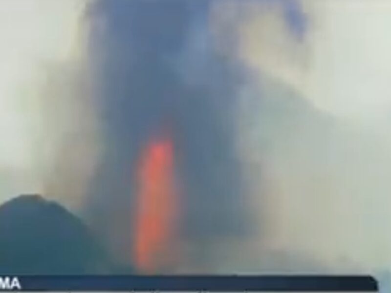 El cono del volcán se ha roto, confirmaban los investigadores hace escasas horas / RTVC