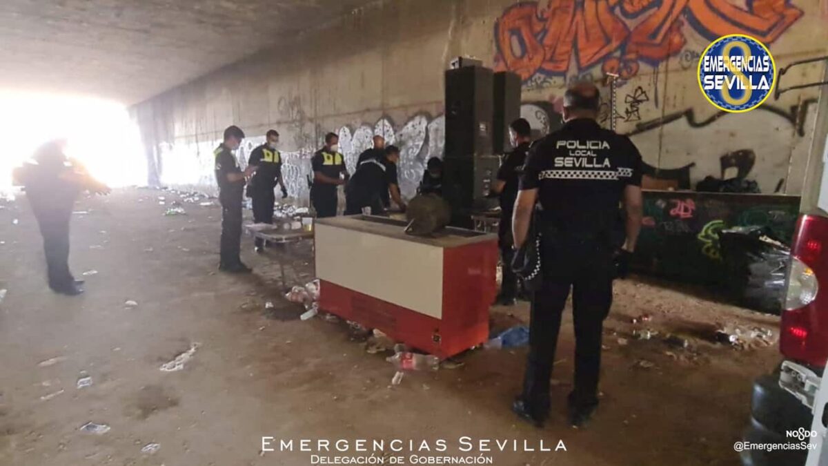 Intervención de la policía en el Cortijo del Cuarto / ES