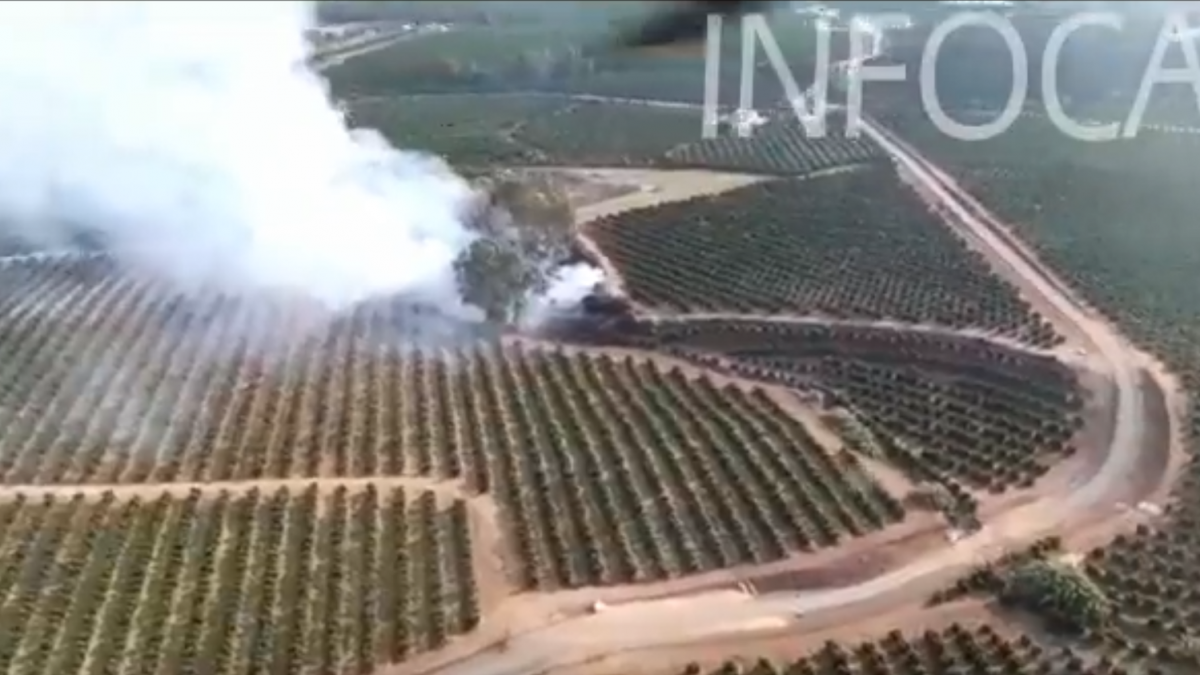 Incendio en El Palmitero en Cantillana / Infoca