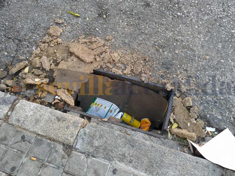 Alcantarilla sin hierros