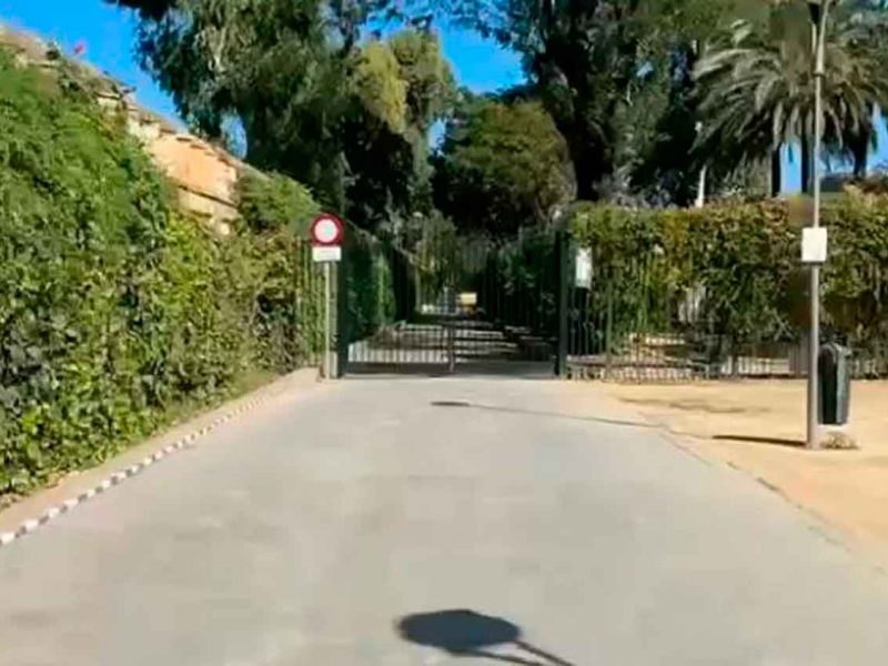 Jardines de Murillo cerrados