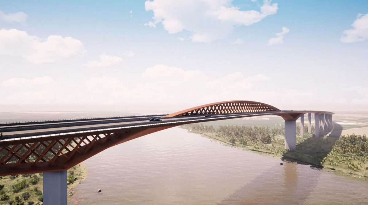 Imagen del puente de Fhecor de la SE-40 / SA