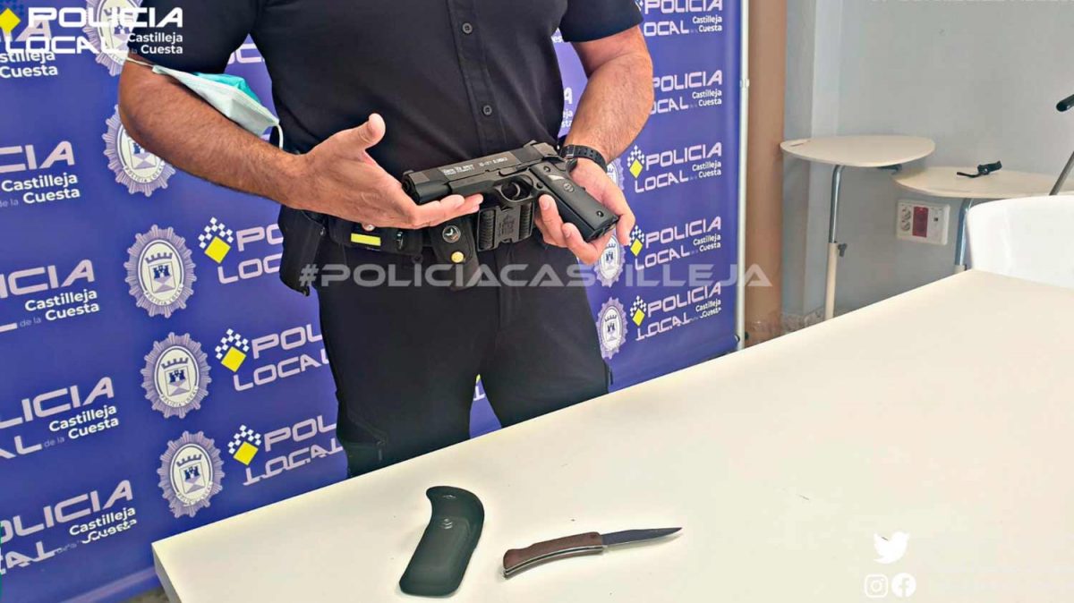 Armas incautadas por la Policía Local