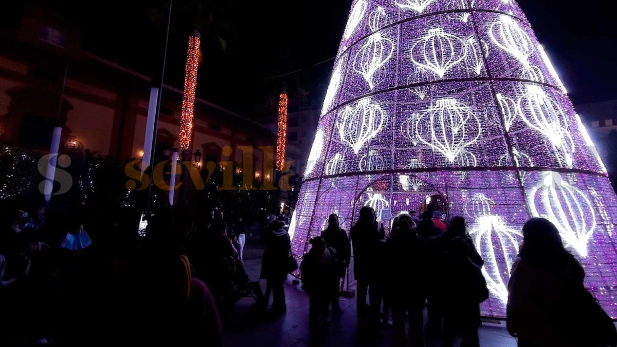 El centro de Sevilla en una Navidad pasada