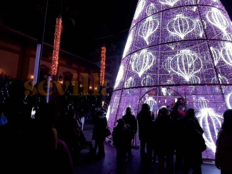 El centro de Sevilla en una Navidad pasada