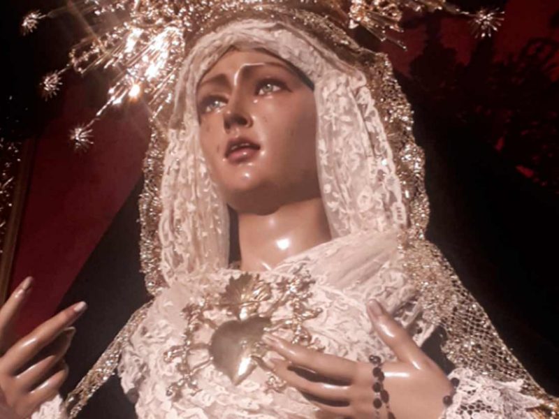 Enseres robados de la virgen