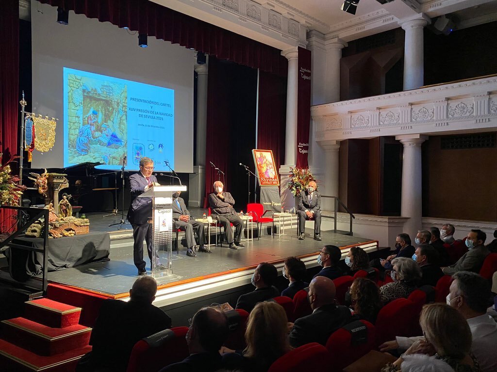 Presentación del pregón y el cartel de Navidad 2021 en Sevilla / Asociación de Belenistas