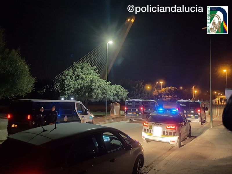 Zona donde iba a llevarse a cabo el cotillón / CNP