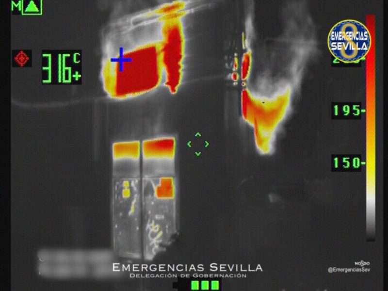 Incendio en el contador de la calle Ortega y Gasset / ES