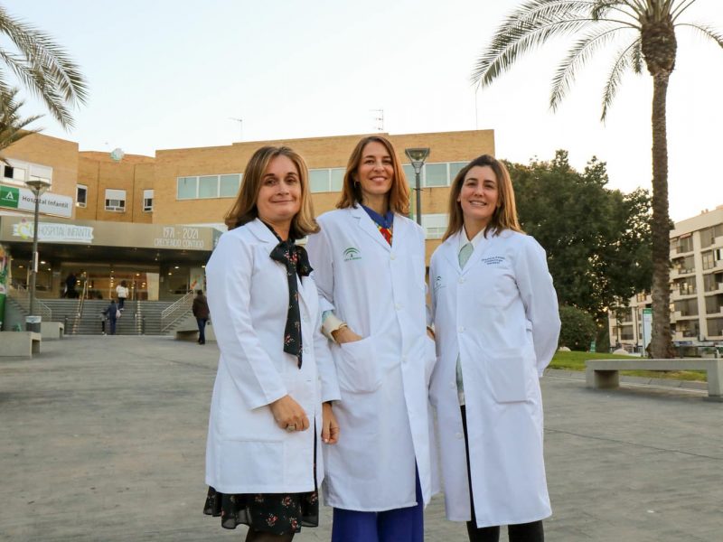 Oftalmólogas pediátricas del Virgen del Rocío, Begoña Balboa, Margarita Cabanás y Eva Parra / HUVR