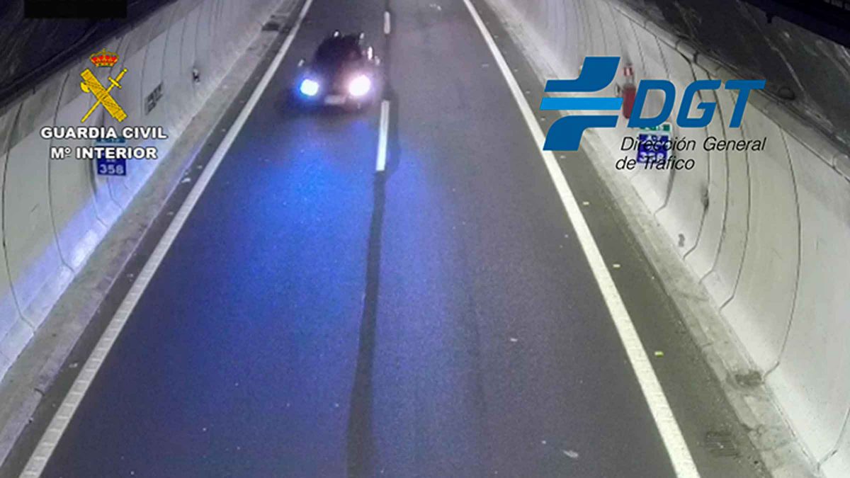 Imagen del conductor kamikaze que recorrió ocho kilómetros en sentido contrario en la A-7