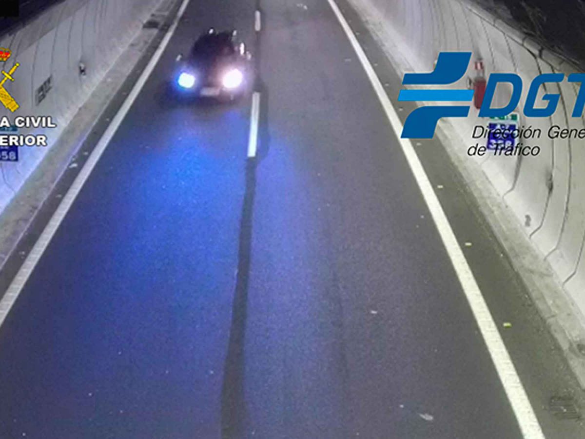 Imagen del conductor kamikaze que recorrió ocho kilómetros en sentido contrario en la A-7