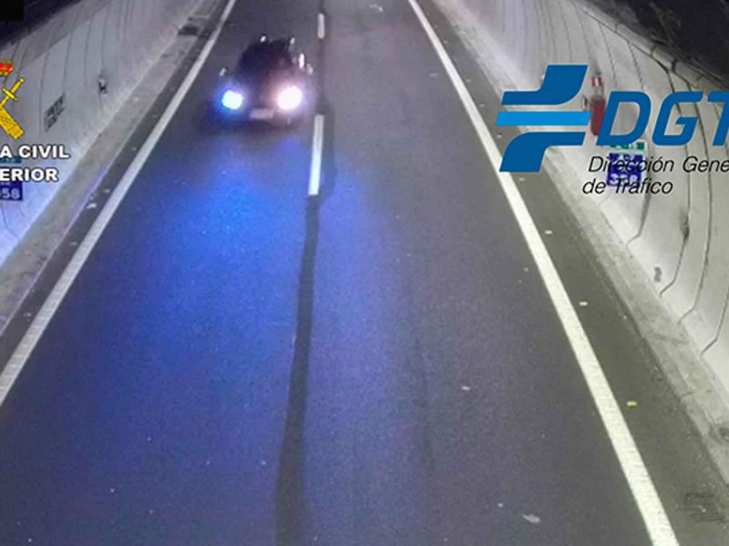 Imagen del conductor kamikaze que recorrió ocho kilómetros en sentido contrario en la A-7