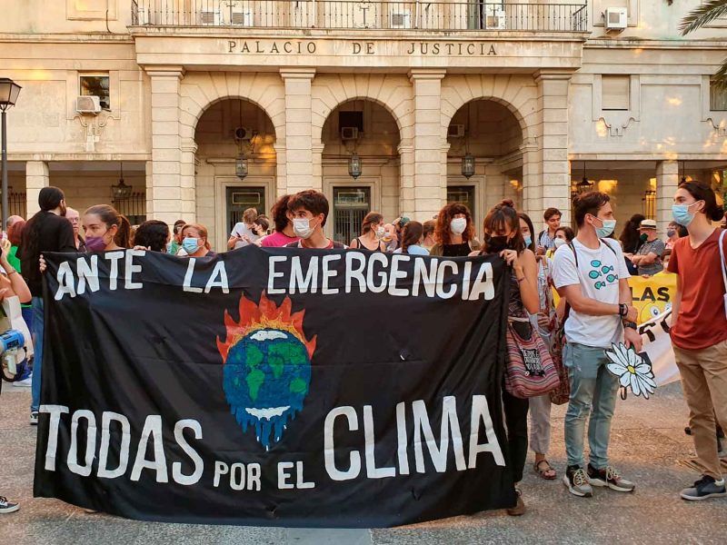 Imagen de una manifestación contra el cambio climático en Sevilla organizada por Fridays For Future Sevilla / SA